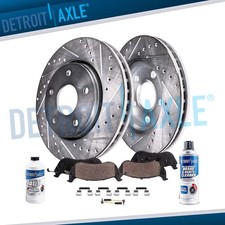 Front drilled rotors - front, ceramic