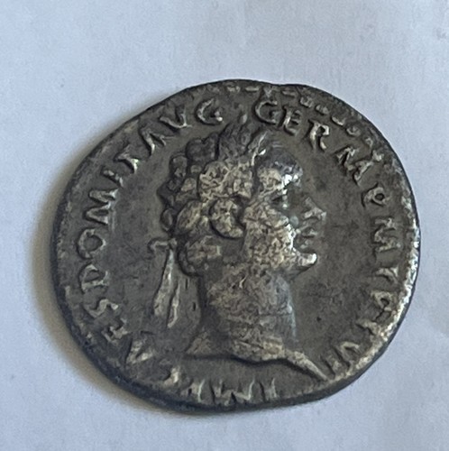 Domitian silver denarius coin - domitian,