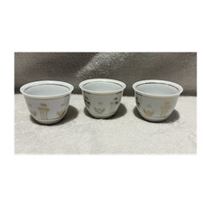 Set of 3 Vintage Arabic Gahwa