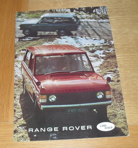 Range rover mk1 sales - mk1, brochure