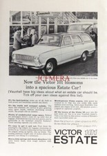 Vauxhall 'Victor 101' Estate Motor Car #2, Original 1965 Advert Print : 664-43