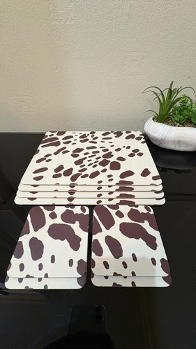 Cow print placemat - cow,