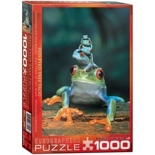 EG60003004_D - Eurographics Puzzle 1000 Pc - Red-Eyed Tree Frog (Dam-Box)