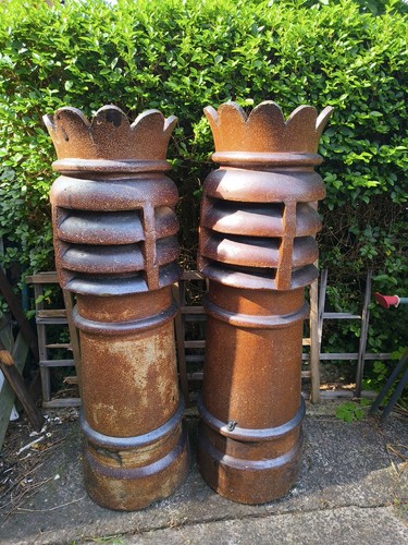Pair large victorian salt - large,
