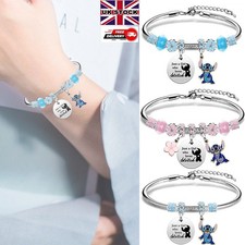 Girls Stitch Charm Bracelet Womens Lilo and Stitch Cute Jewellery  Gifts For Her