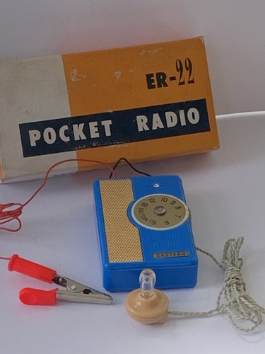 Vintage crystal radio band - crystal,