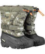 Sorel green kids flurry - green,