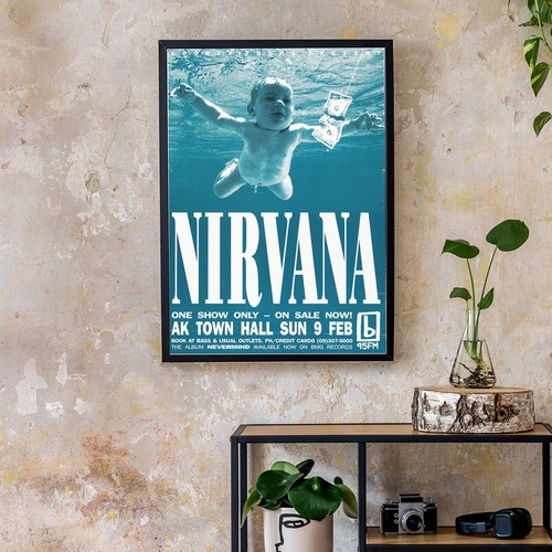 Nirvana concert poster - concert,