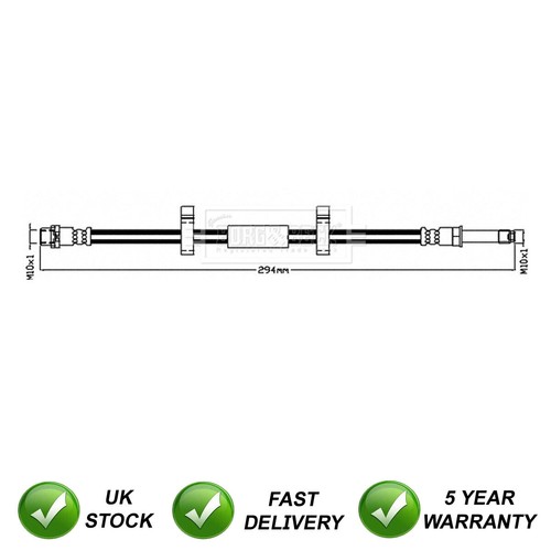 Brake hose rear right outer - brake,