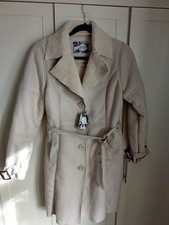 Ladies faux sheepskin coat