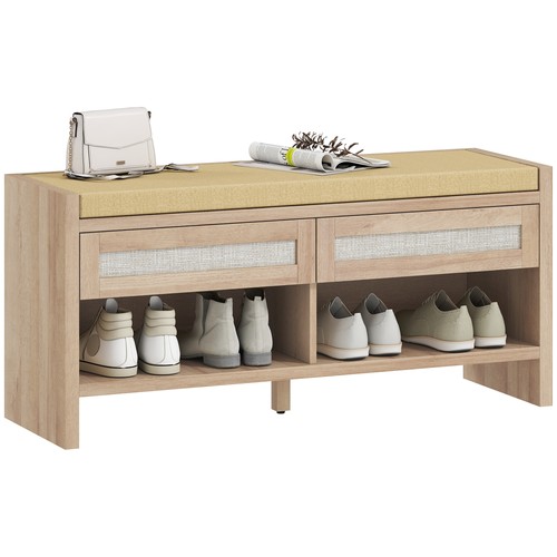 Homcom shoe storage bench with - shoe,