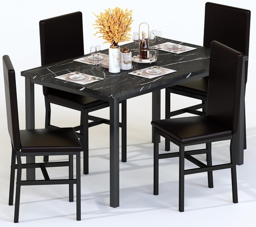 Square dining table set with4 - square,