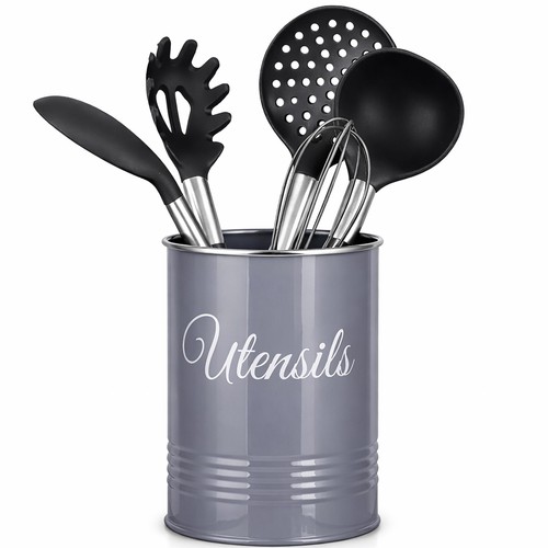 Grey utensil pot - grey,