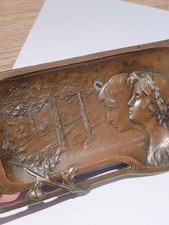 Royal Zinn 1597 Coppered Pin Tray Art Noveau