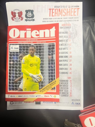 Leyton orient plymouth - orient, v