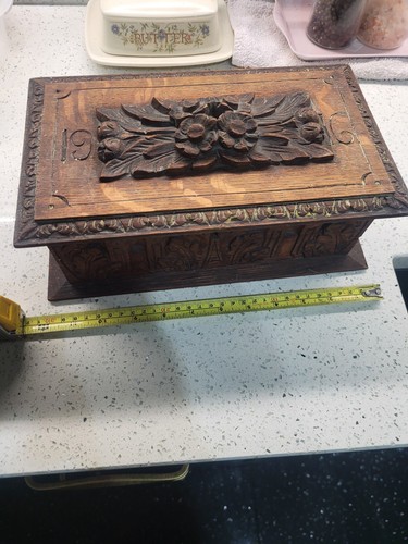 Black forest style wooden - forest, box