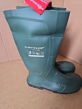 Dunlop Full Safety Wellington Heritage Green UK 10