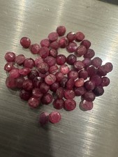 Natural Rubies Loose Gemstones 11.10ct Round Cut For Jewellery Making Or Repairs
