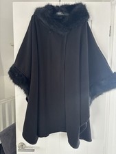 M&S Black Poncho One Size