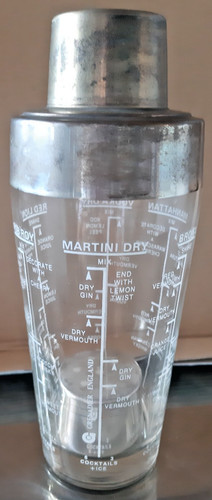 Vintage cocktail shaker silver - vintage,