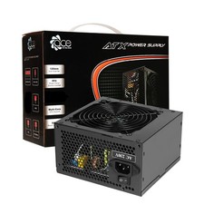 ACE 500W Black ATX Desktop Gaming PC - PSU Power Supply 120mm Red Cooling Fan