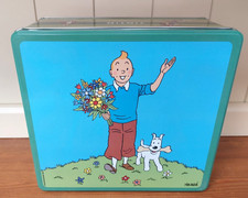 Tintin metal biscuit tin, Hergé Moulinsart 2004, "Spring" limited edition