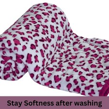 Small Solid Blanket Fluffy Safety Shelter Warm Fleece Throw Over Sofa Bed Travel