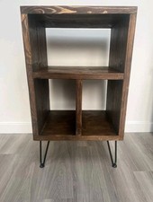 Wooden Industrial Vinyl LP Record Player Storage Stand Hairpin Legs Custom Order