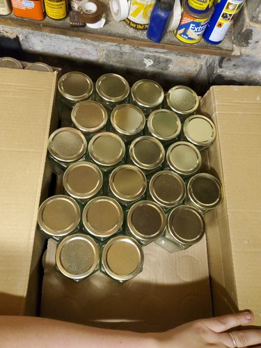4lb hexagonal glass jam - 3/4lb,