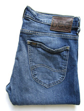 Lee  Powell men's jeans slim fit W34 L32 mid blue stretch denim LEVG421