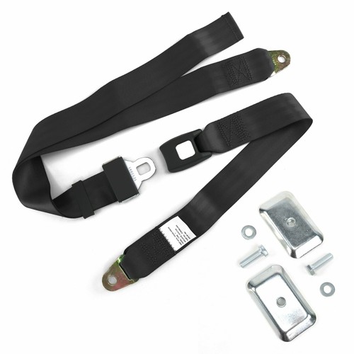 2pt black standard buckle - black,