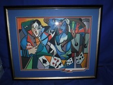 LITHOGRAPH ART HAND SIGNED IN PENCIL  ANTHONY FALBO #495 -26x22 Framed