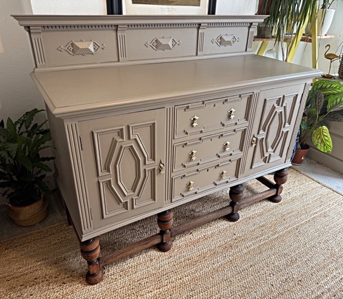 Refinished jacobean sideboard - refinished,
