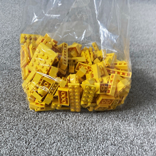 Lego yellow bricks - yellow, blocks