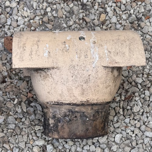 Chimney pot rain cowl - pot, anti