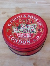 D.politi And Sons Ltd Turkish Delight Tin W11cm H4.5cm