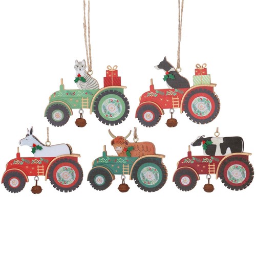 Tractor christmas tree - tractor,