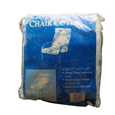 Heavy-Duty Vintage Vinyl Chair Cover with Elastic Edges 27" X 27" X 30"