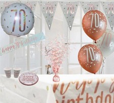 Rose gold white silver 70th