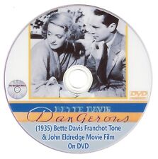 Dangerous (1935) Bette Davis Franchot Tone And John Eldredge Movie Film On DVD 