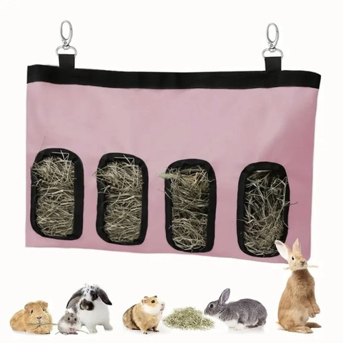Hanging fabric hay rack bag - fabric,