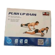 Push Up Bars Pair Press Up Handles Stand 4 Workout Body Sculpture  Black/Silver 