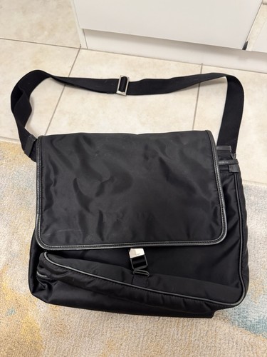Prada messenger bag leather - prada,