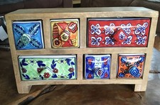 Vintage Six Drawer Ceramic