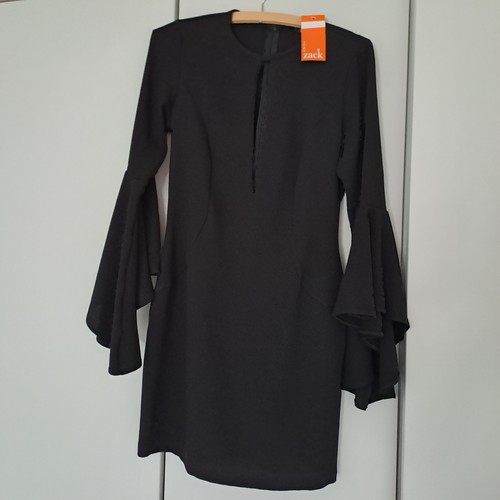 John zack black short dress - john,