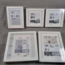 5x Ikea Ribba White Photo