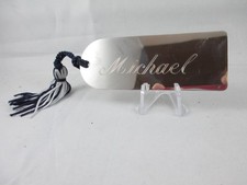LOVELY STERLING SILVER "MICHAEL" BOOK MARK BY CARRS OF SHEFFIELD 2007 80 X 30mm