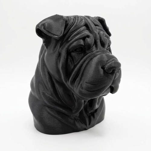 Shar pei dog bust - shar,