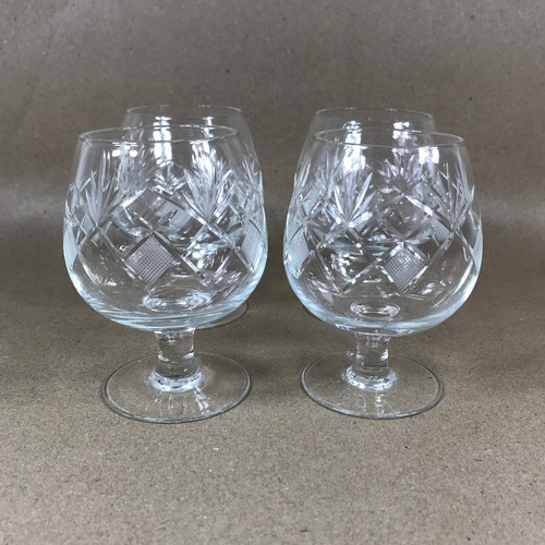 Cut crystal brandy snifters - brandy,