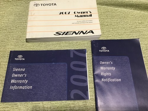 2007 toyota sienna - 2007, owners
